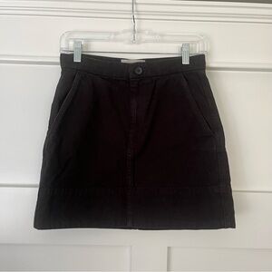 Everlane (0) Black Cotton Skirt